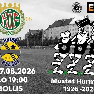 Pääsylippu KIFFEN - Union Plaani - pe 07.08.2026 klo 19:00
