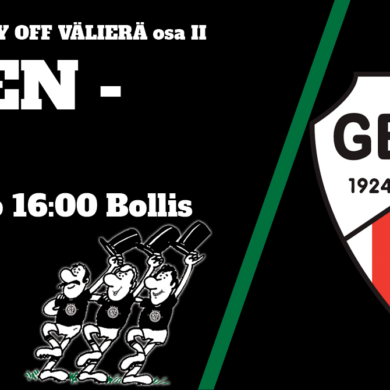 Pääsylippu Play off KIFFEN - GBK - su 11.10.2026 klo 16:00